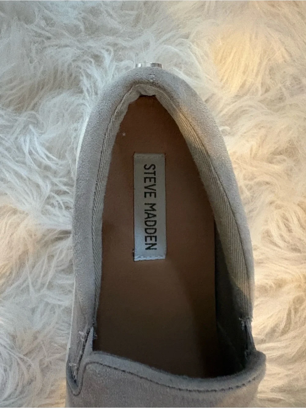 Steve Madden Gray Suede Slip-On Platform Sneakers